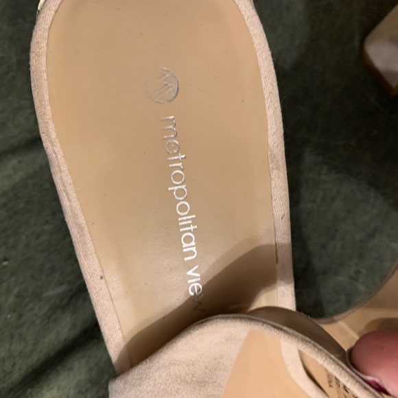 Nude small block heel shoes winter summer shoes - Picture 3 of 6